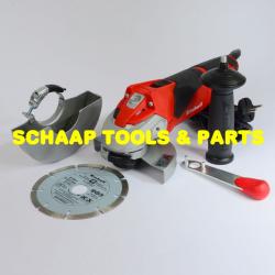 Haakse slijpmachine met diamantschijf 750 watt schijfdiamter 125 mm in koffer | TE-AG125-750